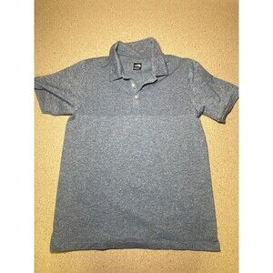 The North Face Polo Mens L Blue Performance Hiking Breathable Outdoors